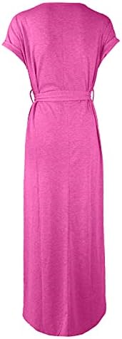 שמלות נשים של נוקמופו צבע אחיד מזדמן בצבע אחיד עם שרוולים ארוכי רצועת שרוולים ארוכי רצועה. שמלה