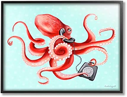 תעשיות סטופל אדומות Ombre תמנון זרועות רטרו טלפון רטרו, עיצוב מאת אמלי לגוול