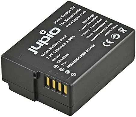 סוללה להחלפת מצלמה דיגיטלית של JUPIO עבור Panasonic DMW-BLC12E, אפור