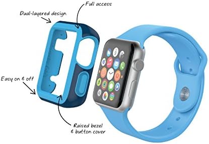 מוצרי Speck Candyshell Fit Case עבור Apple Watch 42 ממ, ארגמן אדום/פס