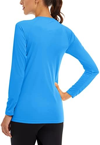 חולצת הגנה מפני טאקוואסן לשמש UPF 50+ טיולי שרוול ארוך ריצה ספורט אימון שומרי פריחה