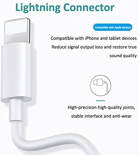 אוזניות אוזניות קוויות של ברק, אוזניות סטריאו של Apple MFI Appe