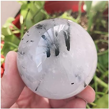 WGPHD Health ומשק בית 1pc גבישים טבעיים קוורץ שחור טורמלין כדור כדור קריסטל אנרגיה רייקי ריפוי אבן בית