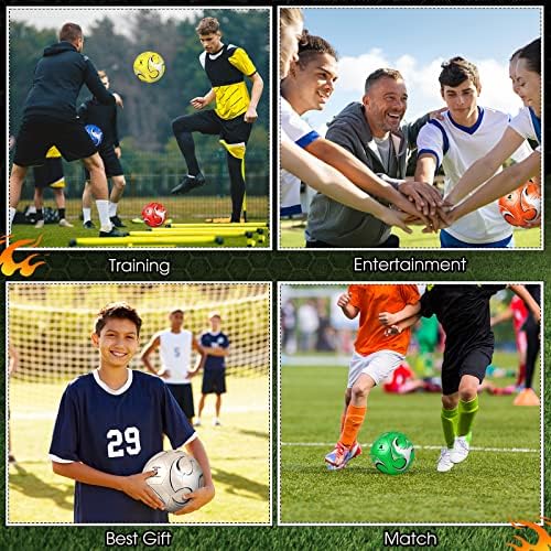 12 כדורי כדורגל חבילה לבני נוער ספורט כדורגל כדורגל עם משאבה מגניבה כדורגל למבוגר נוער מחוץ לספורט
