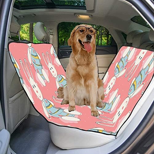 כלב מושב כיסוי מותאם אישית שמח עיצוב סגנון אופנה חמוד הדפסת רכב מושב מכסה לכלבים עמיד למים החלקה