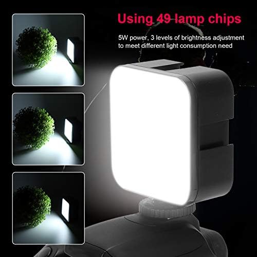 Zrqyhn D49r Mini Photography LED מילוי מנורה לכיס אור לעומק, אור רך, עיבוד צבעוני גבוה, קל לנשיאה, לסטרימינג בשידור