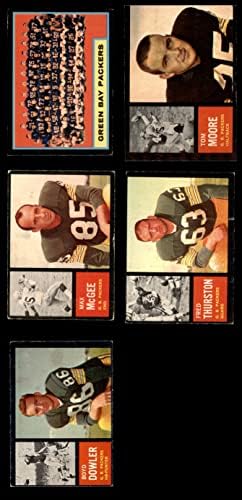 1962 Topps Green Bay Packers צוות סט Green Bay Packers VG+ Packers