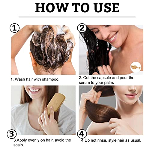 שיער טיפול סרום שמן כמוסות, משפר שיער יובש ותלתלים אפקט, לחות אנטי תלתלים תיקון של שיער נזק חיוני שמן