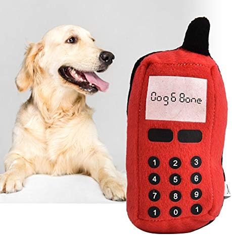 צעצוע לחיזה לחיות מחמד, טלפון סלולרי קטיפה כלבים מחמד כלבים חתולים בקיעת שיניים נשמעת צעצועים אינטראקטיביים צעצועים
