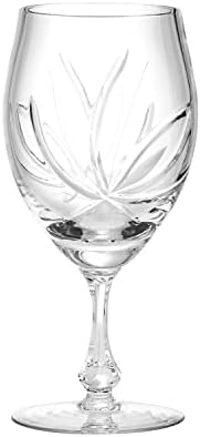 כלי זכוכית קריסטל חתוכים רוסיים אלגנטיים ומודרניים לאירוח מסיבות ואירועים-6 אונקיות, גביע, 170 מיליליטר, סט