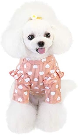 Honprad כלב קטן סוודר סוודר סוודר פיג'מה לכלבים קטנים ילד ילד חמוד בגדי כלב חמים תלבושת תלבושת קטנה במיוחד