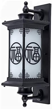 מנורת קיר חיצונית ANMMBER אטומה למים בסגנון אירופאי רטרו מרפסת מנורה מדרגות אמריקאיות