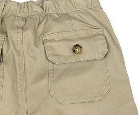 בני מכנסיים קצרים של ילד כותנה אריג אלסטי מותניים מכנסיים קצרים