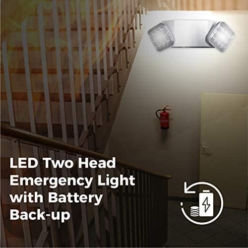אורות חירום לד של סיאטה לעסקים, להפסקת חשמל ביתית - אורות חירום לד בהירים במיוחד עם גיבוי סוללה, אורות