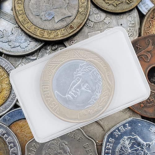 קבילוק 2 יחידות מטבע מחזיק עם אטם מטבע אחסון מקרה תיבת עבור מטבע אוסף אגורה איסוף קופסא פלסטיק