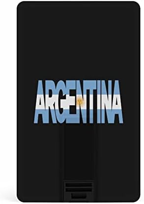 דגל ארגנטינה USB 2.0 מכונן פלאש מכונן זיכרון צורת כרטיס אשראי