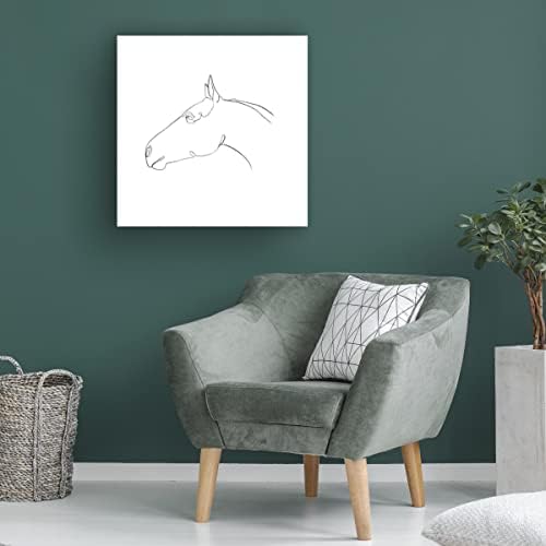 סימן מסחרי אמנות 'סוס עפרון קווי מתאר I' אמנות קנבס מאת אמה סקרווי