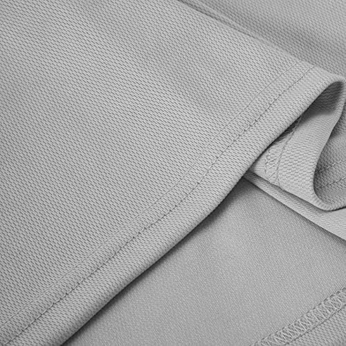 חולצות T לגברים מזדמנים של סיבוב מוצק סולבר אימון אלסטי גבוה שרוול ארוך חולצות התאמה רגילות