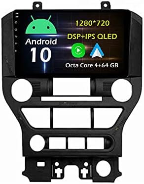 Bestycar 9''Android רדיו רדיו סטריאו עבור פורד מוסטנג 2014-2021 אוקטה ליבה אנדרואיד 10.0 מסך