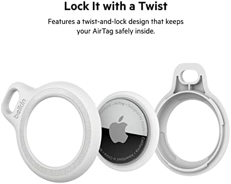 בלקין אפל איירטאג מחזיק מאובטח רעיוני עם טבעת מפתח-מחזיק מפתחות אפל איירטאג - מחזיק איירטאג - אביזרי מחזיק