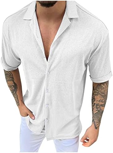 2023 גברים חדשים שרוול קצר שרוול קצר אביב אביב קיץ תהליך צוואר חולצות מוצקות אופנה חולצות חולצות