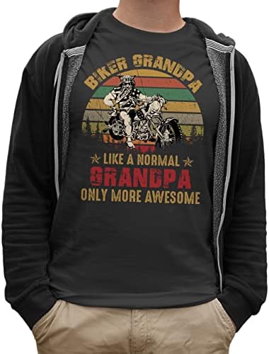 בציר אופנוען סבא כמו נורמלי סבא רק יותר מדהים חולצה, מתנה טי ליום אב