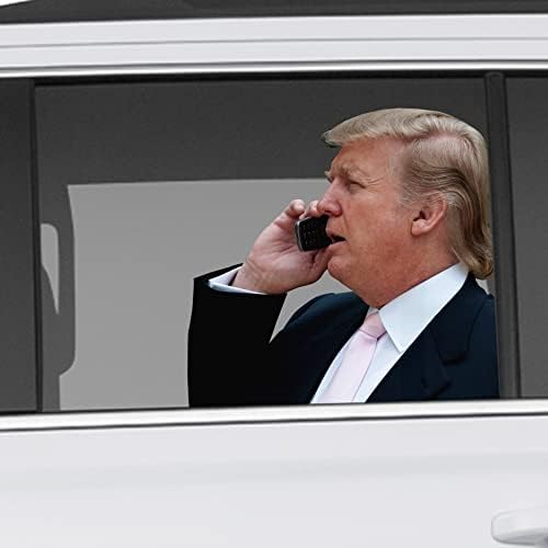 דונלד טראמפ מדבקות חלונות מכוניות מחוררות - תמונה מציאותית - איכות מסחרית