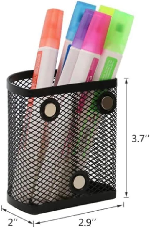 N/A מחזיק עיפרון מגנטי אחסון רשת אחסון חצי מעגל עט עט מחזיק סמן מגנטי מחזיק עפרון רשת למנעולון לוח בלוח