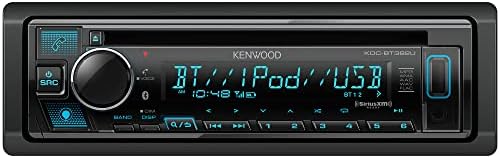 Kenwood KDC-BT382U מקלט סטריאו לרכב CD עם Bluetooth, AM/FM רדיו, תצוגת צבע משתנה, USB קדמי גבוה, Alexa מובנה