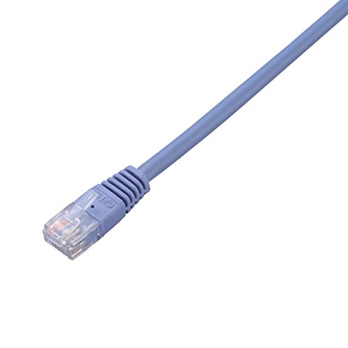 エレコム elecom LD-CTN/BU5 כבל LAN, 16.4 רגל, CAT5E תואם, סוג סטנדרטי, חוט ישר, כחול
