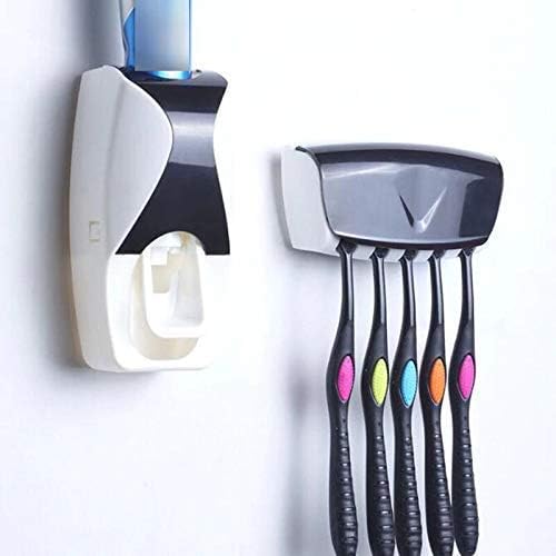 פלסטיק קיר רכוב אוטומטי משחת שיניים מתקן מברשת שיניים מחזיק משחת שיניים מפיץ מוגאל וילה
