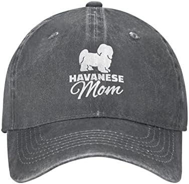 האוואני כלב אמא קאובוי בייסבול כובע גברים נשים קלאסי מתכוונן חיצוני בייסבול כובע שחור