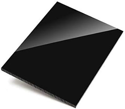 זרובגין פרספקס שחור מראה חלקה אקריליק פלסטיק גיליון, קל לחתוך, עבור פרויקטי תצוגה עשה זאת בעצמך,