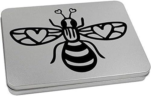Azeeda 'Heart Bee' מתכת צירים מכתבים פח/תיבת אחסון