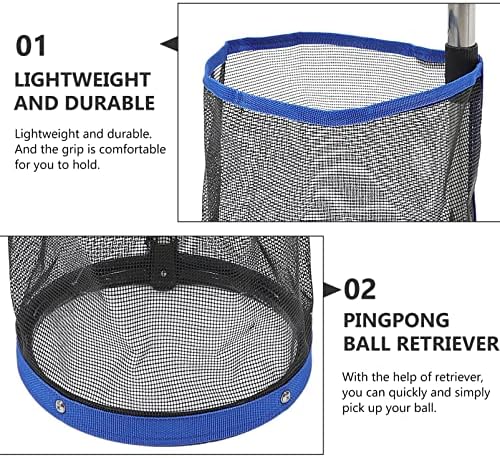 Sewacc Pingpong Ball Retriever שולחן טניס טניס קוטף איסוף שקית רשת ניידת מיכל כדור ניידים לקטיף ואימוני אחסון