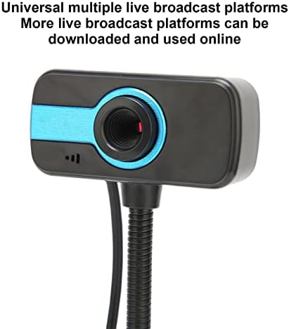 מדריך VBESTLife מיקוד מצלמת רשת, מצלמת רשת USB HD, מצלמת מחשב 640x480DPI, עם מפחתת רעש, תקע ומשחק, למחשב/מחשב