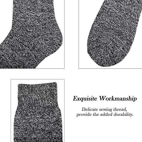 גרביים תרמיות עבות של ג'ורמאט גרביים חמות כבדות מחוממות למזג אוויר קר חורפי 2 זוגות