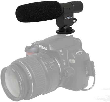 מיקרופון רובה ציד פולארויד פרו-פרו עבור Canon Vixia HF R300, R30, R32, R200, R20, R21, FS40, FS400, XF300, XF305,