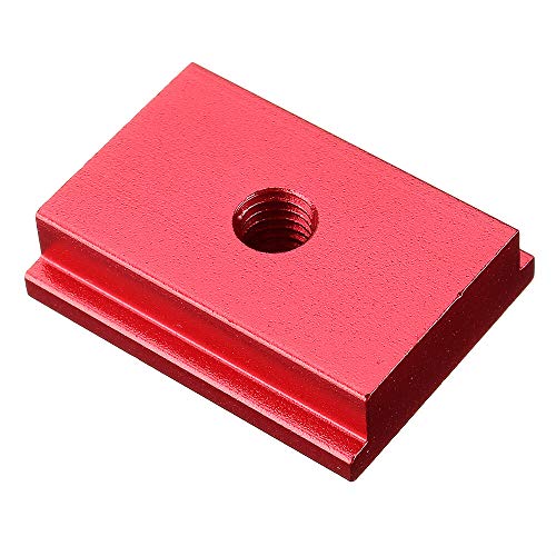 10 יחידות אדום אלומיניום סגסוגת מצנפת מסלול אגוז הזזה אגוז מ 6 / מ8 לא חריץ אגוז עבור חריץ מסלול