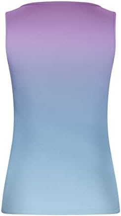 גופיות הנלי ללא שרוולים של נשים חולצת טנק בסיסית קיץ כפתור צוואר צוואר קז'ן למטה חולצות טיול רופפות אימון
