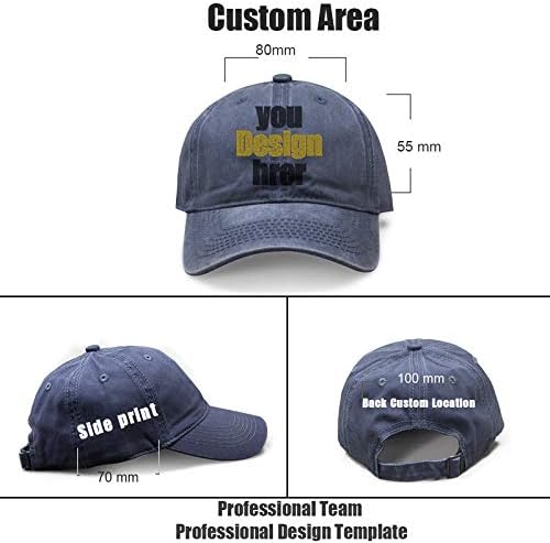 5 מארז מותאם אישית בייסבול כובע אישית כובע רקום או ברזל חום לוגו מודפס