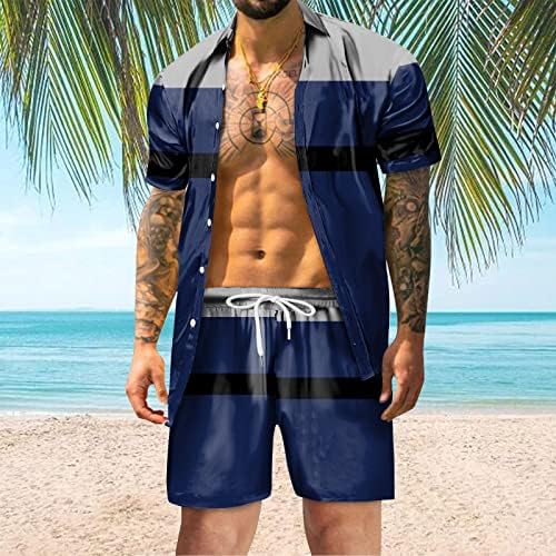 BMISEGM Summer Mens חולצות מזדמנים גברים קיץ אופנת פנאי הוואי חוף הים חוף חוף דיגיטלי חליפה תלת מימדית נפרדת