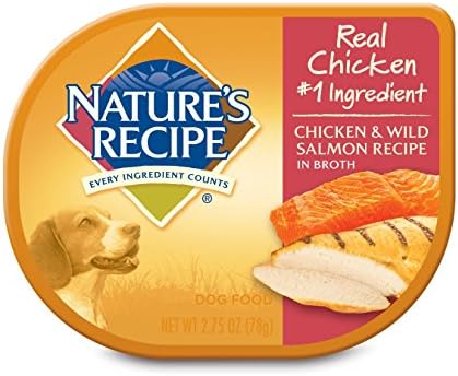 עוף מתכון הטבע & מגבר; מתכון סלמון פראי במרק מזון לכלבים רטוב, 2.75 עוז