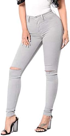 סופר ישר כפתור רגל מכנסיים דקים כיס ג 'ינס רוכסן מזדמן חור אבוקות ג' ינס נשים רחב נשים של ג ' ינס מוד