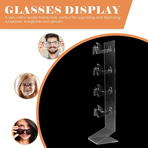 Zerodeko Desktop Stand משקפיים אקריליים עמדו משקפי שמש מתעצמים מחזיקי משקפי ראייה משקפי משקפיים
