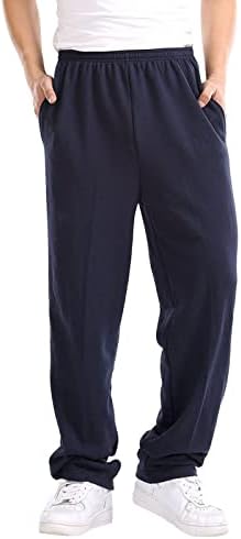 Miashui Men מכנסיים קלים מכנסיים ישרים מזדמנים מגמה נוער מכנסיים רופפים חמים גרב בית