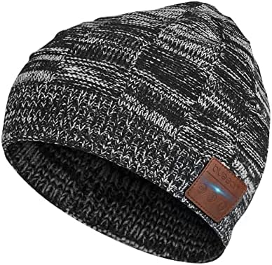 כובע Bluetooth Bluetooth Bluetooh 5.2 אוזניות כובעי סריגה בחורף אלחוטי עם רמקול סטריאו ומיקרופון, מתנות