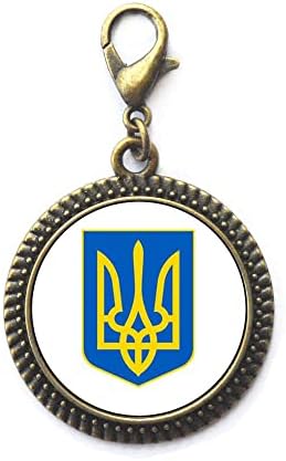 תכשיטים סולידריות, משיכת רוכסן אוקראינית טרידנט, תכשיטי דגל אוקראינה, רוכסן דגל אוקראיני, תכשיטים