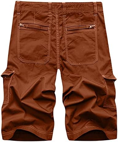 מכנסי מטען לגברים עם כיסים רוכסן אימון רוכסן עמידות ללבוש מכנסיים קצרים עמידים למכנסי חדר כושר ריפסטופ