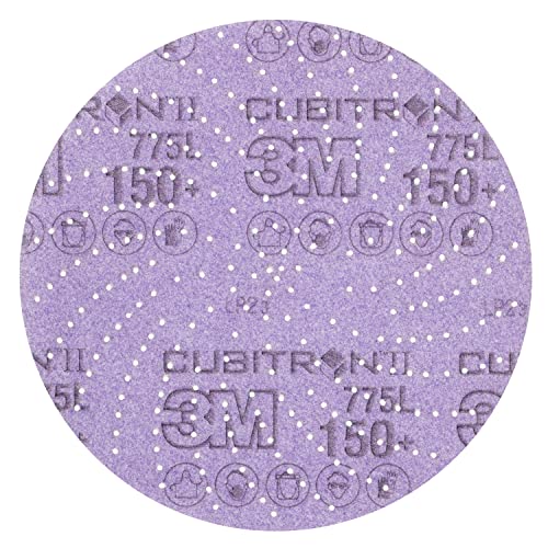 Cubitron - 64259 3M II HOOKIT נקי מלטש דיסק דיסק 775L - 150+ דיסק מלטש ואקום חצץ - חיבור וו ולולאה